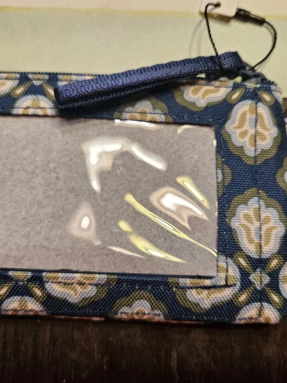 Vera Bradley Blue Olive Floral Key & Card Holder